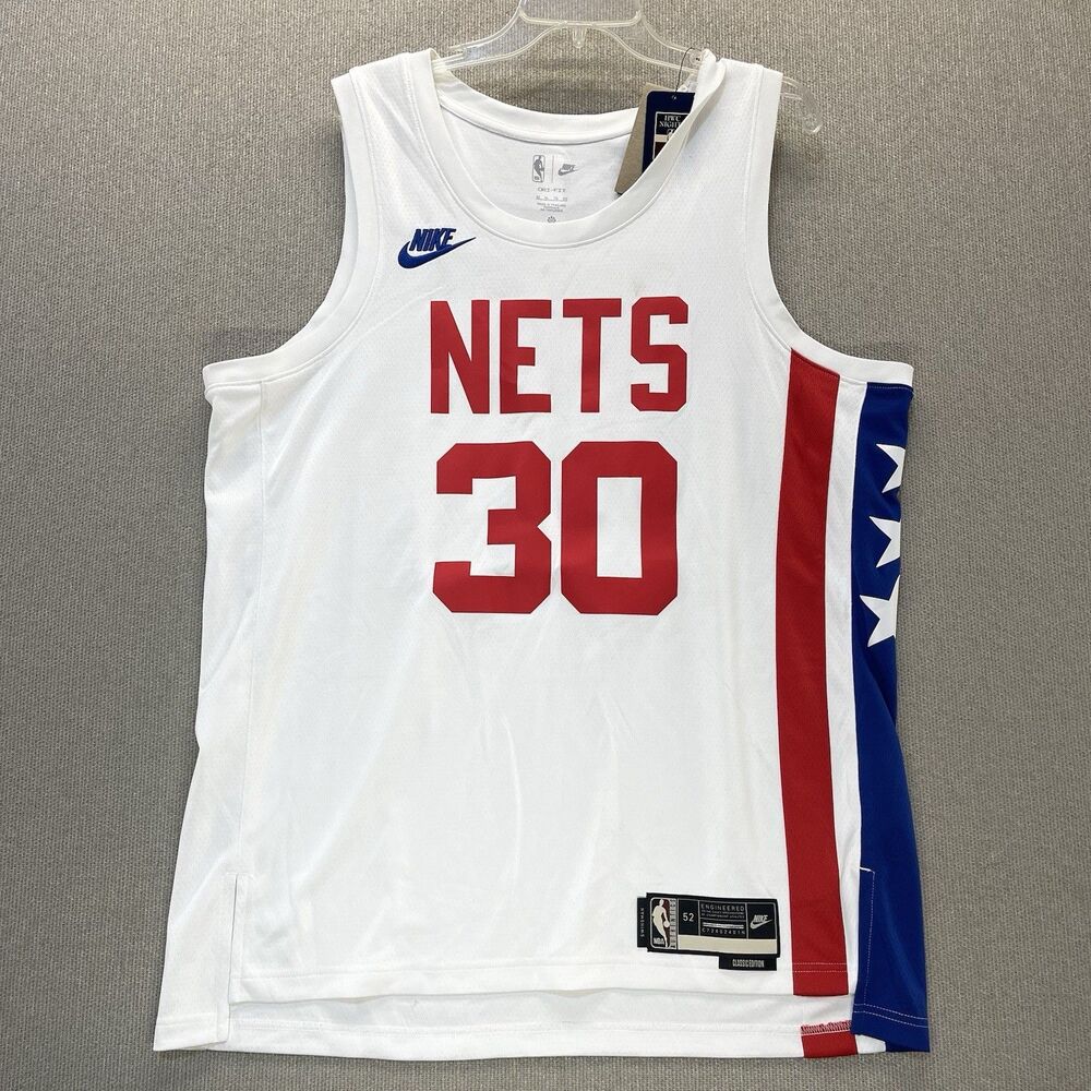 Nike Brooklyn Nets Seth Curry #30 NBA Jersey Men's XL 52 Classic Swingman HWC